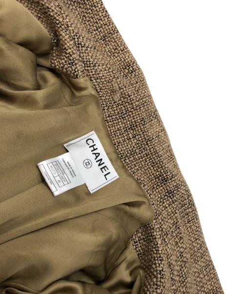 CHANEL（シャネル）CHANEL (シャネル) ココマーク金釦 ツイードコート ベージュ サイズ:40の古着・服飾アイテム