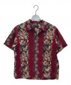 Dry Bones×Rockin Jelly Beanドライボーンズ×ロッキンジェリービーン）の古着「ガレージガールアロハシャツ」｜レッド