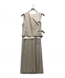 ELENDEEK（エレンディーク）の古着「ONE SHOULDER LAYERED OP」｜アイボリー