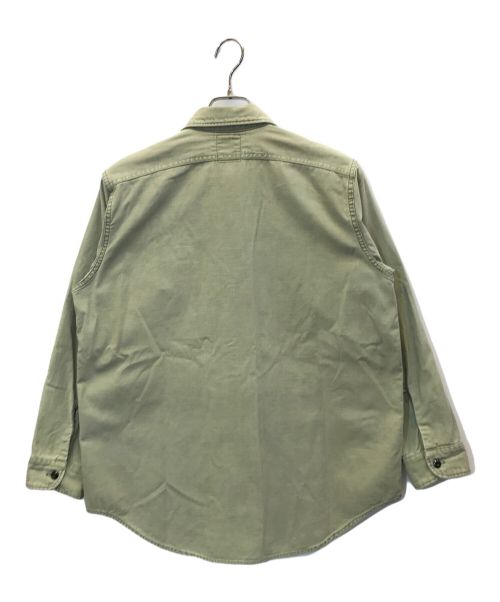 MADISON BLUE（マディソンブルー）MADISON BLUE (マディソンブルー) HAMPTON BACK SATIN SHIRT カーキ サイズ:01(S)の古着・服飾アイテム