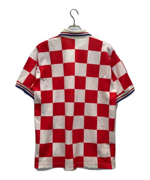 LOTTO（ロット）LOTTO (ロット) 96 クロアチア代表ホームモデル ゲームシャツ ホワイト×レッド サイズ:Lの古着・服飾アイテム