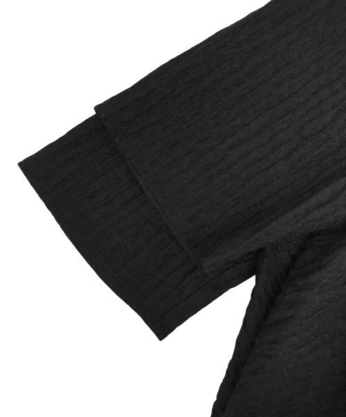 YORI（ヨリ）YORI (ヨリ) フクレティアードブラウス ブラック サイズ:36の古着・服飾アイテム