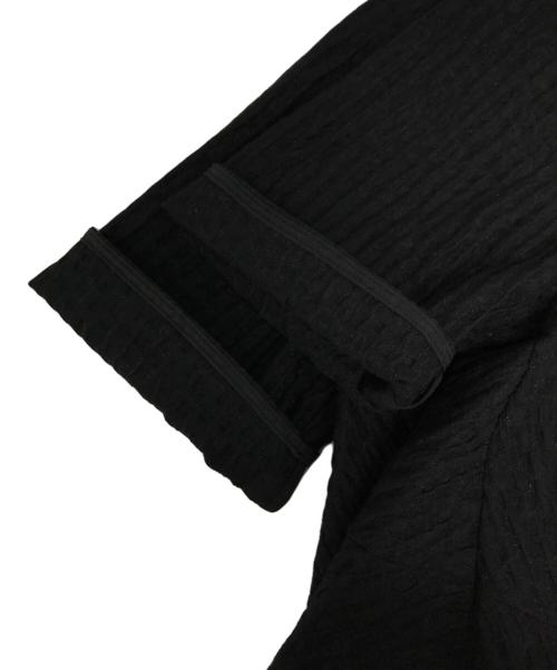 YORI（ヨリ）YORI (ヨリ) フクレティアードブラウス ブラック サイズ:36の古着・服飾アイテム