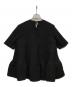 YORI (ヨリ) フクレティアードブラウス ブラック サイズ:36：14000円