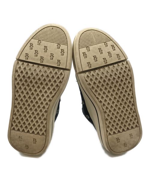 R13（アールサーティン）R13 (アールサーティン) HIGH TOP SNEAKER ブラック サイズ:5の古着・服飾アイテム