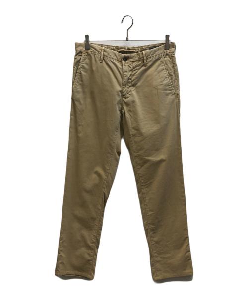 INCOTEX（インコテックス）INCOTEX (インコテックス) ウォッシュド柄織コットンパンツ ベージュ サイズ:31の古着・服飾アイテム