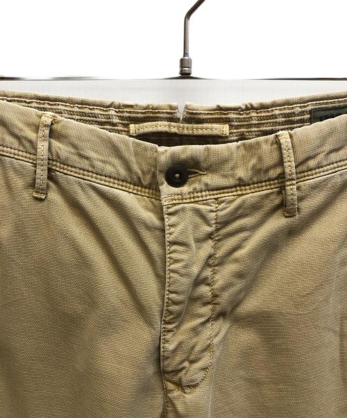 INCOTEX（インコテックス）INCOTEX (インコテックス) ウォッシュド柄織コットンパンツ ベージュ サイズ:31の古着・服飾アイテム