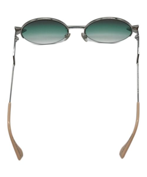 FENDI（フェンディ）FENDI (フェンディ) ラウンドフレームサングラス シルバー×ベージュ サイズ:55□21 140の古着・服飾アイテム