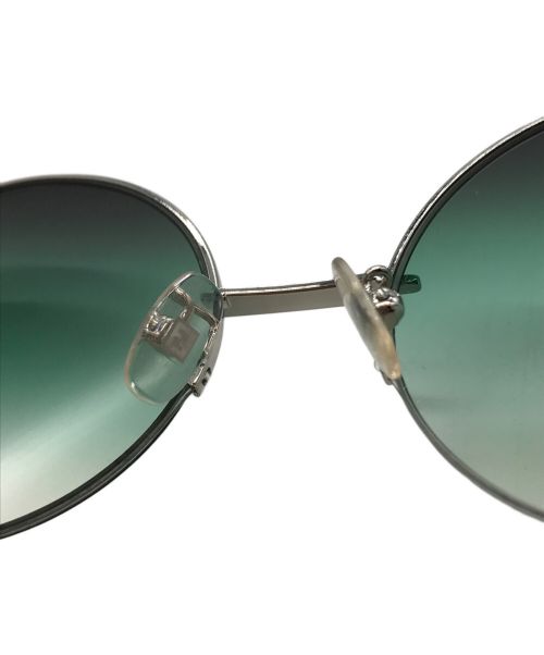 FENDI（フェンディ）FENDI (フェンディ) ラウンドフレームサングラス シルバー×ベージュ サイズ:55□21 140の古着・服飾アイテム