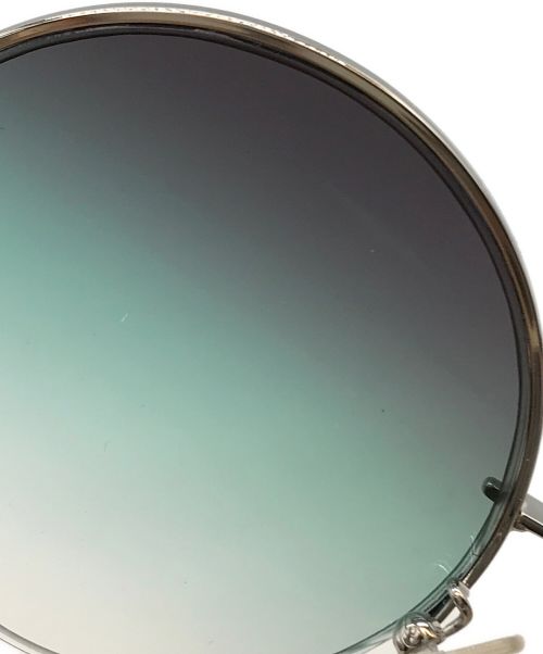 FENDI（フェンディ）FENDI (フェンディ) ラウンドフレームサングラス シルバー×ベージュ サイズ:55□21 140の古着・服飾アイテム