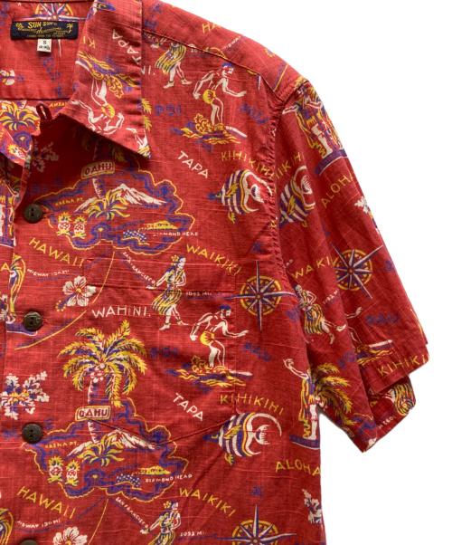 Sun Surf（サンサーフ）Sun Surf (サンサーフ) アロハシャツ レッド サイズ:Sの古着・服飾アイテム