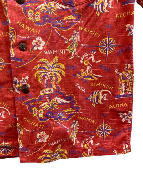 Sun Surf（サンサーフ）Sun Surf (サンサーフ) アロハシャツ レッド サイズ:Sの古着・服飾アイテム