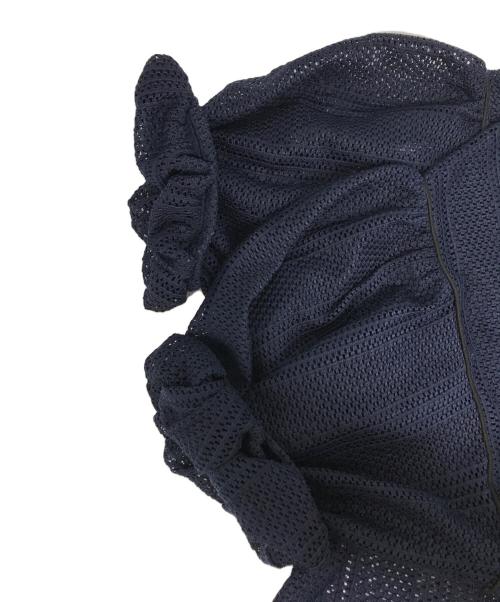 CLANE（クラネ）CLANE (クラネ) STRIPE LACE LAYERED ONE PIECE ネイビー サイズ:2の古着・服飾アイテム