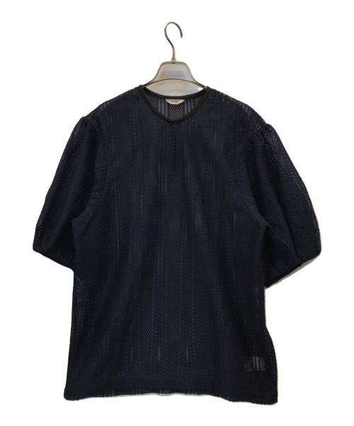 CLANE（クラネ）CLANE (クラネ) STRIPE LACE LAYERED ONE PIECE ネイビー サイズ:2の古着・服飾アイテム