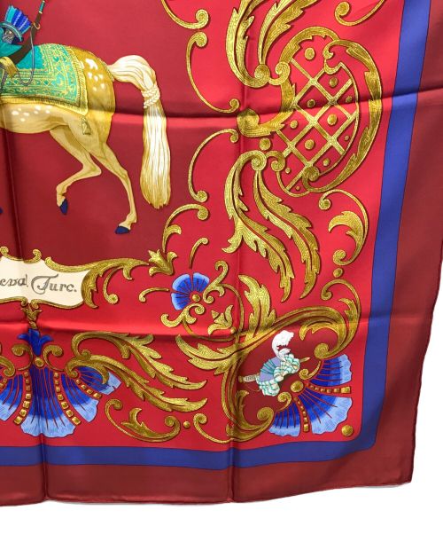 HERMES（エルメス）HERMES (エルメス) カレ90/CHEVAL TURC トルコの馬 レッドの古着・服飾アイテム