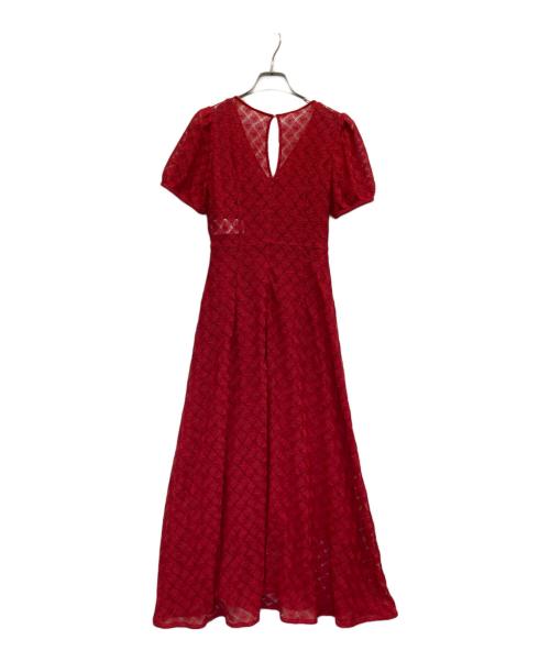 FRAY ID（フレイ アイディー）FRAY ID (フレイ アイディー) バルファスレースワンピ レッドの古着・服飾アイテム