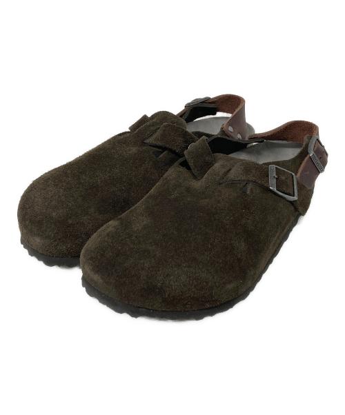 BIRKENSTOCK（ビルケンシュトック）BIRKENSTOCK (ビルケンシュトック) TOKIO スエードサボサンダル ブラウン サイズ:26.5cmの古着・服飾アイテム