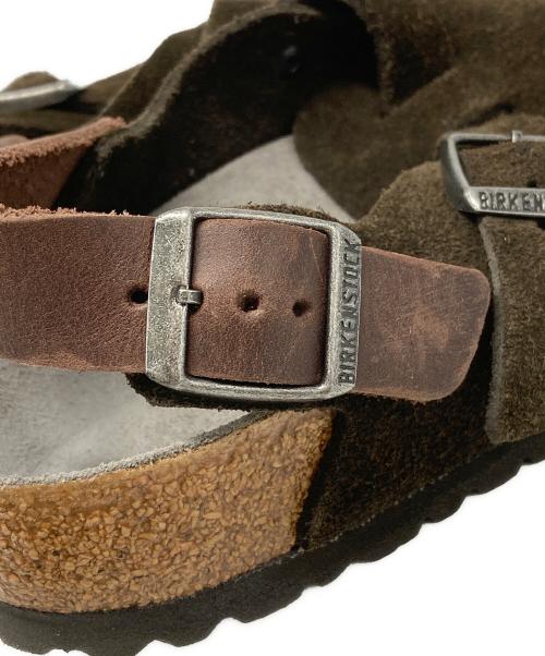 BIRKENSTOCK（ビルケンシュトック）BIRKENSTOCK (ビルケンシュトック) TOKIO スエードサボサンダル ブラウン サイズ:26.5cmの古着・服飾アイテム