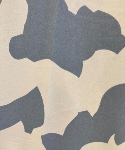 UNITED ARROWS（ユナイテッドアローズ）UNITED ARROWS (ユナイテッドアローズ) ブロックプリント パンツ ベージュ×ブルー サイズ:38の古着・服飾アイテム