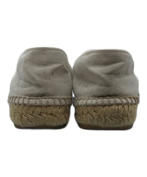 CHANEL（シャネル）CHANEL (シャネル) ココマーク キャンバス エスパドリーユ スリッポン ホワイト サイズ:-の古着・服飾アイテム