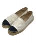 CHANEL（シャネル）の古着「ココマーク キャンバス エスパドリーユ スリッポン」｜ホワイト