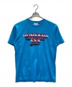 WIND AND SEAウィンダンシー）の古着「プリントTシャツ」｜スカイブルー