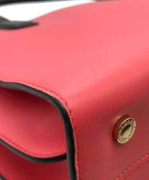 BVLGARI（ブルガリ）BVLGARI (ブルガリ) アルバ 2WAYバッグ ピンク×ブラックの古着・服飾アイテム