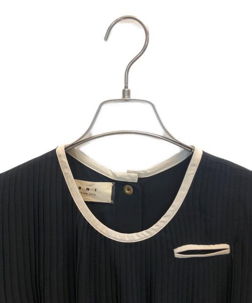 MARNI（マルニ）MARNI (マルニ) パイピングノースリーブワンピース ブラック サイズ:40の古着・服飾アイテム