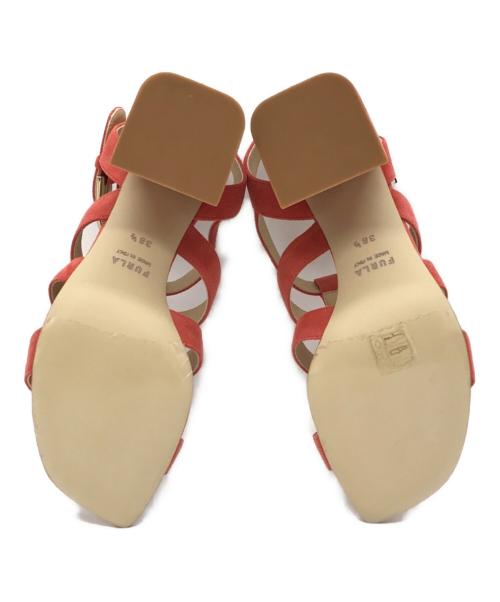 FURLA（フルラ）FURLA (フルラ) グルカヒールサンダル レッド サイズ:38 1/2 未使用品の古着・服飾アイテム