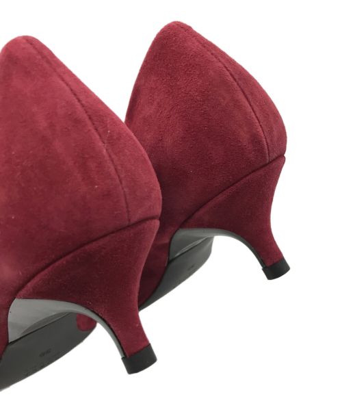 FURLA（フルラ）FURLA (フルラ) スエードヒールパンプス ワインレッド サイズ:38 未使用品の古着・服飾アイテム