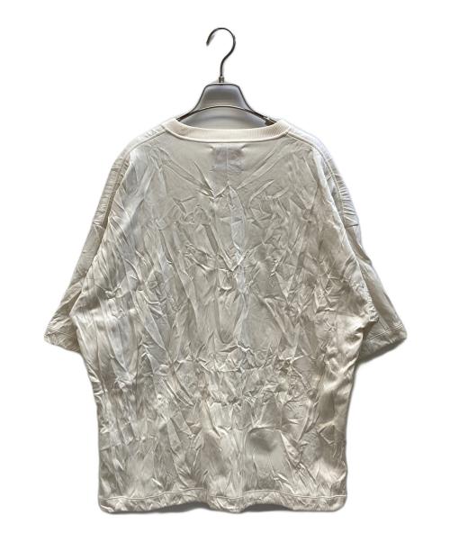 MAISON SPECIAL（メゾンスペシャル）MAISON SPECIAL (メゾンスペシャル) Catch Washer Logo Embroidery Prime-Over Crew Neck T-shirt ホワイト サイズ:1の古着・服飾アイテム