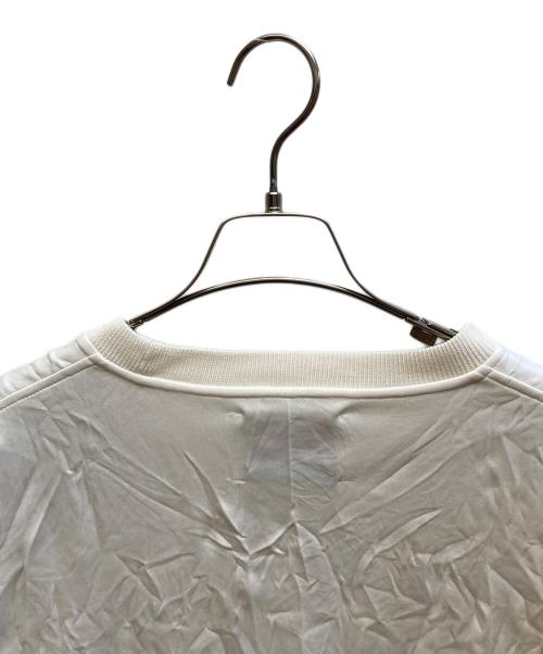 MAISON SPECIAL（メゾンスペシャル）MAISON SPECIAL (メゾンスペシャル) Catch Washer Logo Embroidery Prime-Over Crew Neck T-shirt ホワイト サイズ:1の古着・服飾アイテム