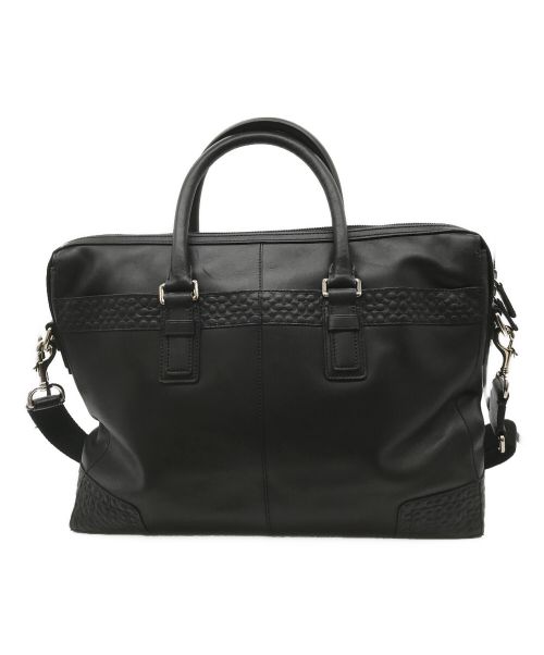 COACH（コーチ）COACH (コーチ) Gramercy Leather Zip Top Briefcase ブラックの古着・服飾アイテム