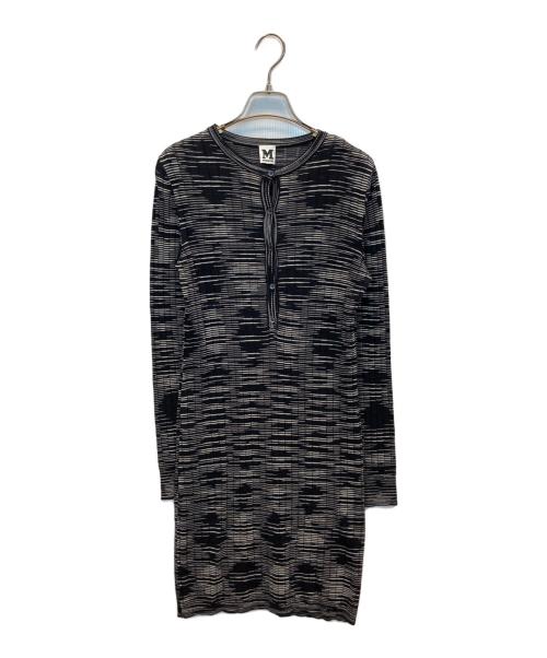 missoni（ミッソーニ）missoni (ミッソーニ) ニットワンピース ブラック サイズ:42の古着・服飾アイテム