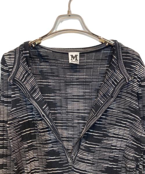 missoni（ミッソーニ）missoni (ミッソーニ) ニットワンピース ブラック サイズ:42の古着・服飾アイテム