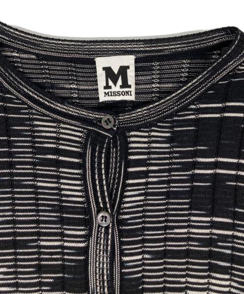 missoni（ミッソーニ）missoni (ミッソーニ) ニットワンピース ブラック サイズ:42の古着・服飾アイテム
