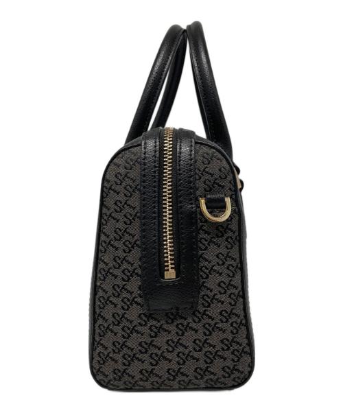 Samantha Thavasa（サマンサタバサ）Samantha Thavasa (サマンサタバサ) ST Jacquard ボストン オリゾンタール ブラックの古着・服飾アイテム