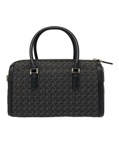 Samantha Thavasa（サマンサタバサ）Samantha Thavasa (サマンサタバサ) ST Jacquard ボストン オリゾンタール ブラックの古着・服飾アイテム