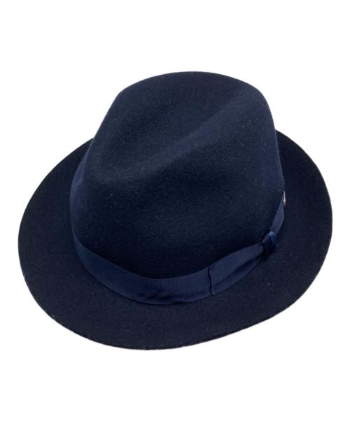 BORSALINO（ボルサリーノ）BORSALINO (ボルサリーノ) ウールハット ネイビー サイズ:59の古着・服飾アイテム