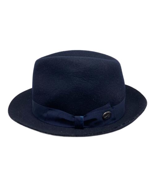BORSALINO（ボルサリーノ）BORSALINO (ボルサリーノ) ウールハット ネイビー サイズ:59の古着・服飾アイテム
