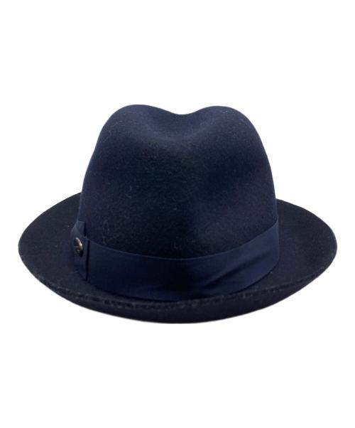 BORSALINO（ボルサリーノ）BORSALINO (ボルサリーノ) ウールハット ネイビー サイズ:59の古着・服飾アイテム