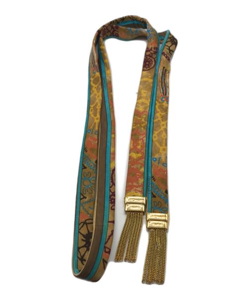 LEONARD（レオナール）LEONARD (レオナール) 総柄ワンピース ベージュ サイズ:Lの古着・服飾アイテム