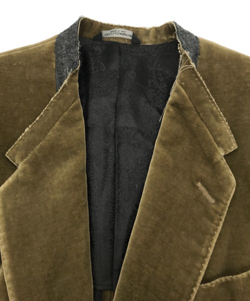 DOLCE & GABBANA（ドルチェ＆ガッバーナ）DOLCE & GABBANA (ドルチェ＆ガッバーナ) ベロア2Bジャケット ブラウン サイズ:44の古着・服飾アイテム