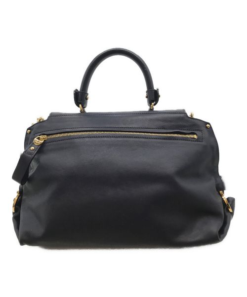 Salvatore Ferragamo（サルヴァトーレ フェラガモ）Salvatore Ferragamo (サルヴァトーレ フェラガモ) ソフィア ミディアム2WAYバッグ ネイビーの古着・服飾アイテム