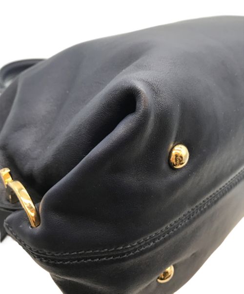 Salvatore Ferragamo（サルヴァトーレ フェラガモ）Salvatore Ferragamo (サルヴァトーレ フェラガモ) ソフィア ミディアム2WAYバッグ ネイビーの古着・服飾アイテム