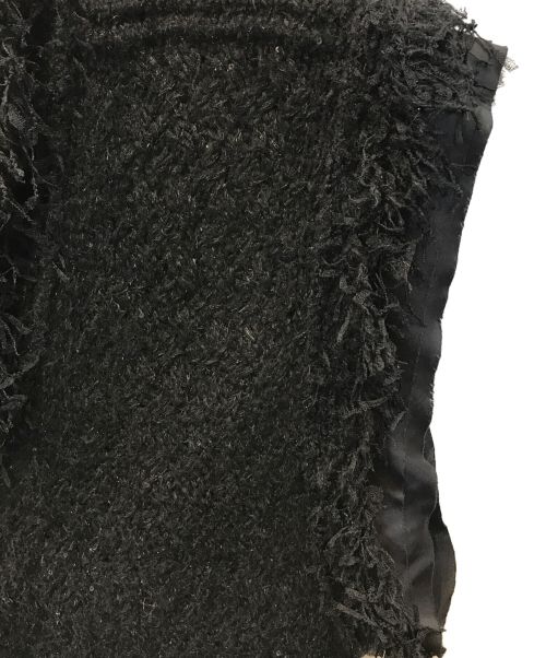 Curensology（カレンソロジー）Curensology (カレンソロジー) エトワールニットツイードベスト ブラック サイズ:FREEの古着・服飾アイテム