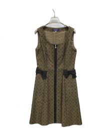 M'S GRACY（エムズグレイシー）の古着「Monogram Jumper Skirt」｜ブラウン