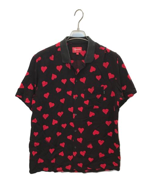 SUPREME（シュプリーム）Supreme (シュプリーム) Hearts Rayon Shirt ブラック サイズ:Lの古着・服飾アイテム