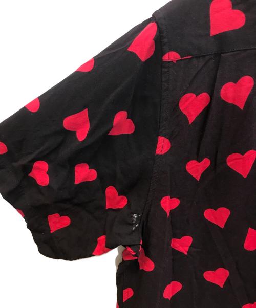 SUPREME（シュプリーム）Supreme (シュプリーム) Hearts Rayon Shirt ブラック サイズ:Lの古着・服飾アイテム