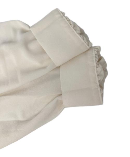 ANAYI（アナイ）ANAYI (アナイ) クレープジョーゼットレースブラウス ホワイト サイズ:38の古着・服飾アイテム